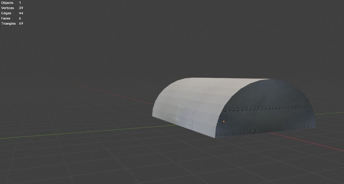 Aircraft Hanger V3 Low Poly Free low-poly 3D model_8