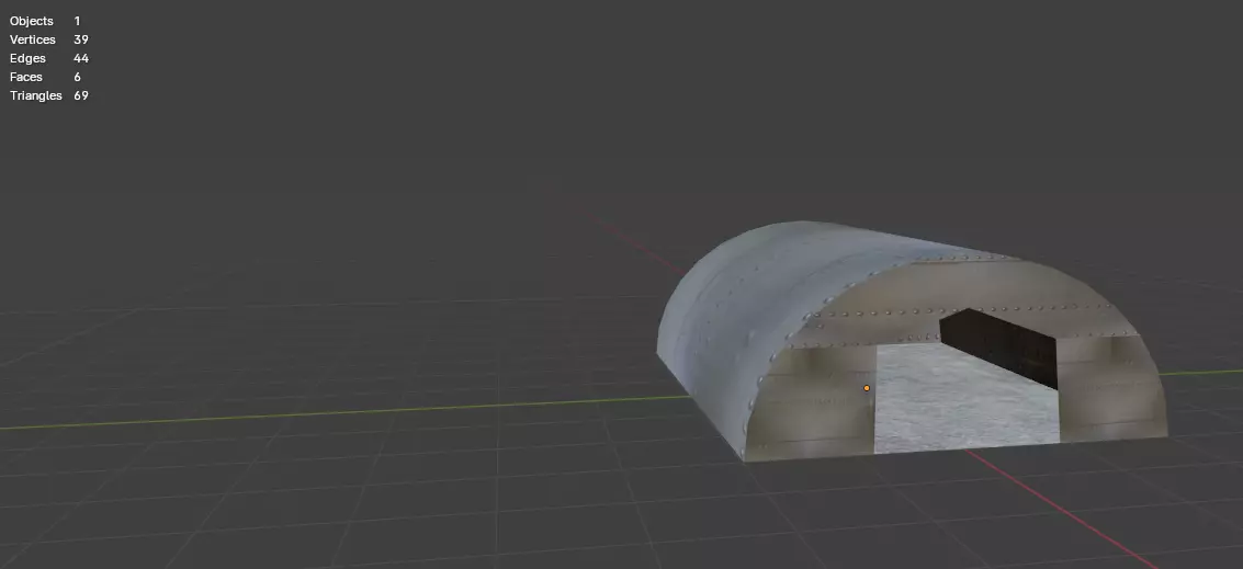 Aircraft Hanger V3 Low Poly Free low-poly 3D model_0