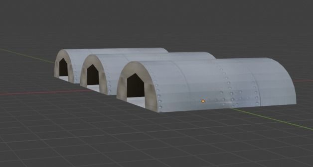 Aircraft Hanger V3 Low Poly Free low-poly 3D model_24