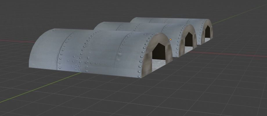 Aircraft Hanger V3 Low Poly Free low-poly 3D model_19