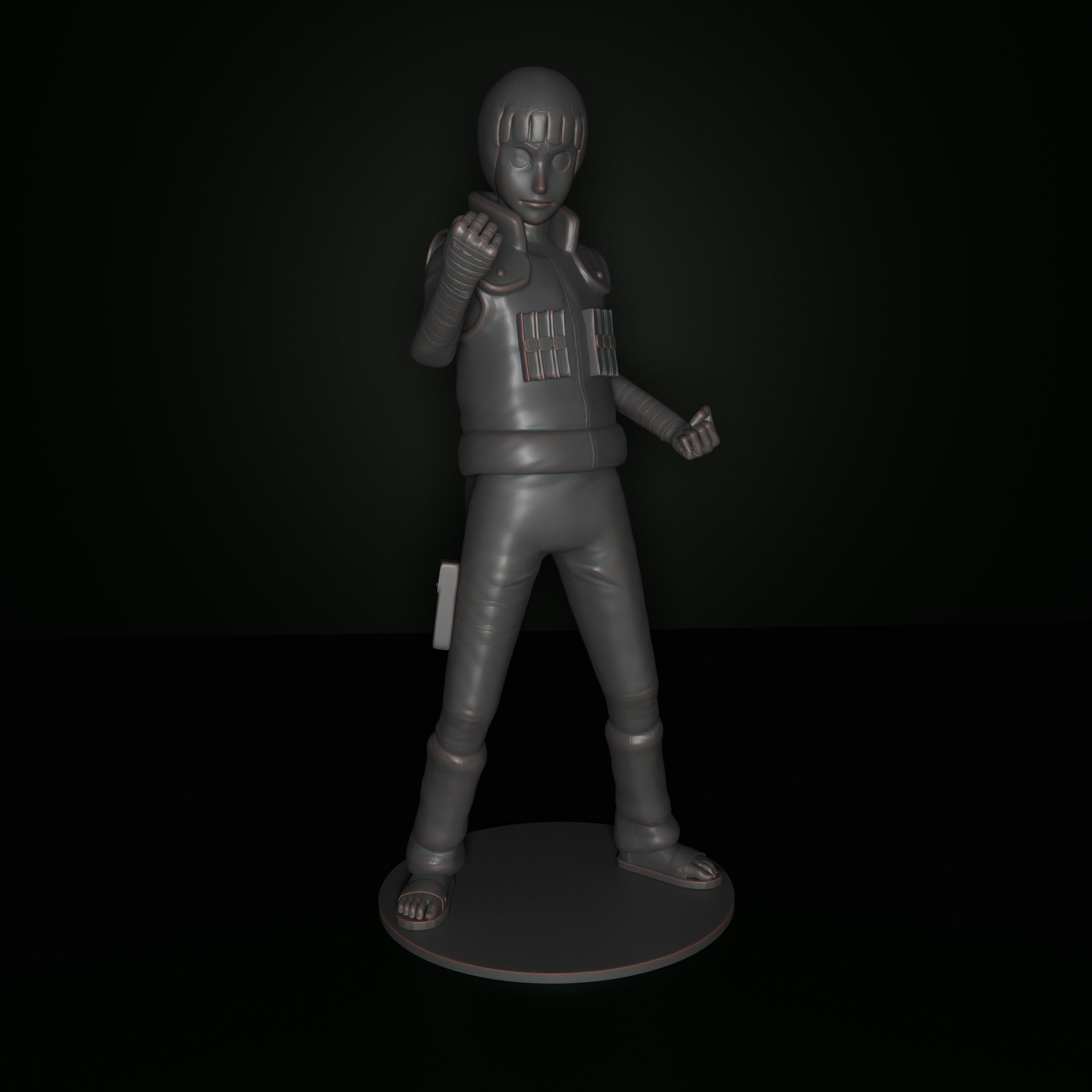 Rock Lee 3D print model_1