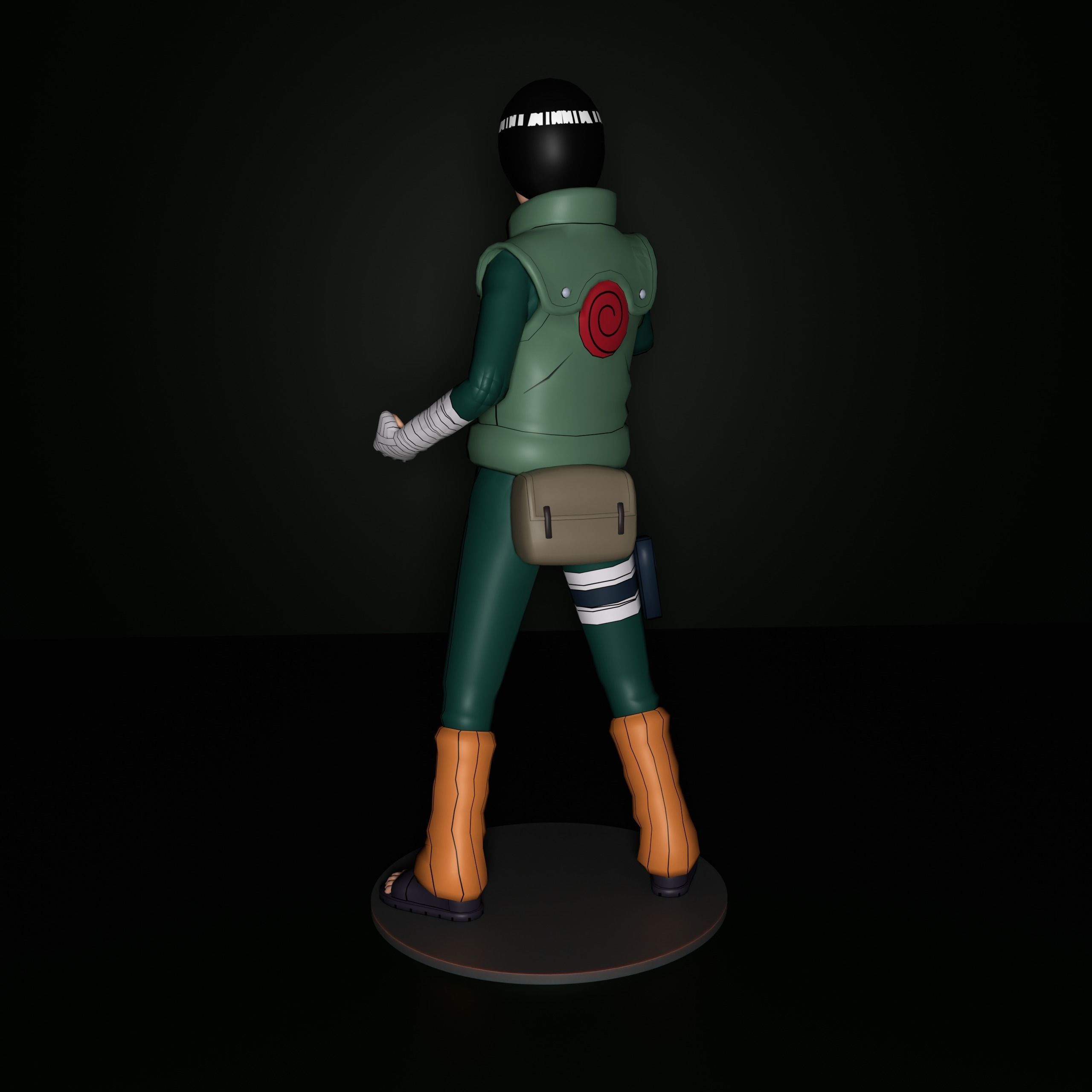 Rock Lee 3D print model_6