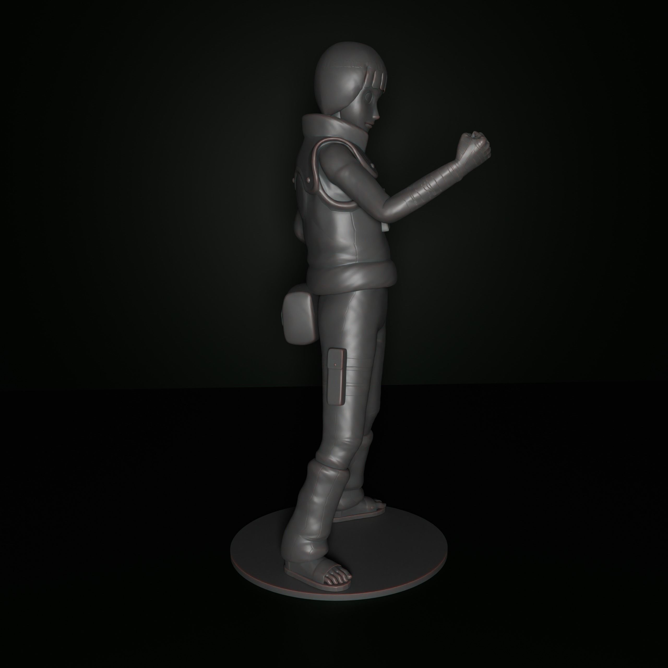 Rock Lee 3D print model_11
