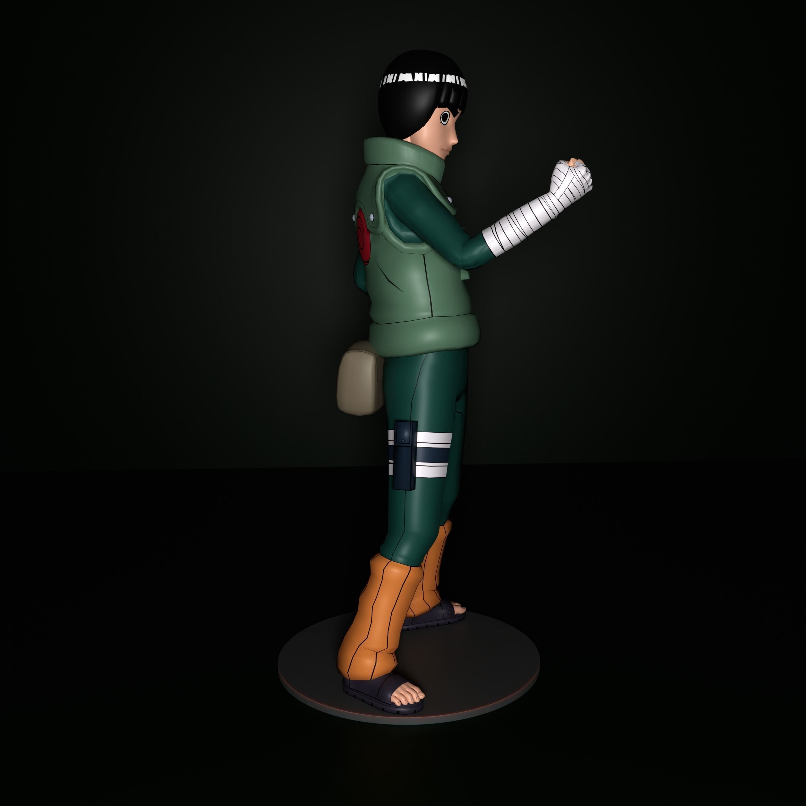 Rock Lee 3D print model_10