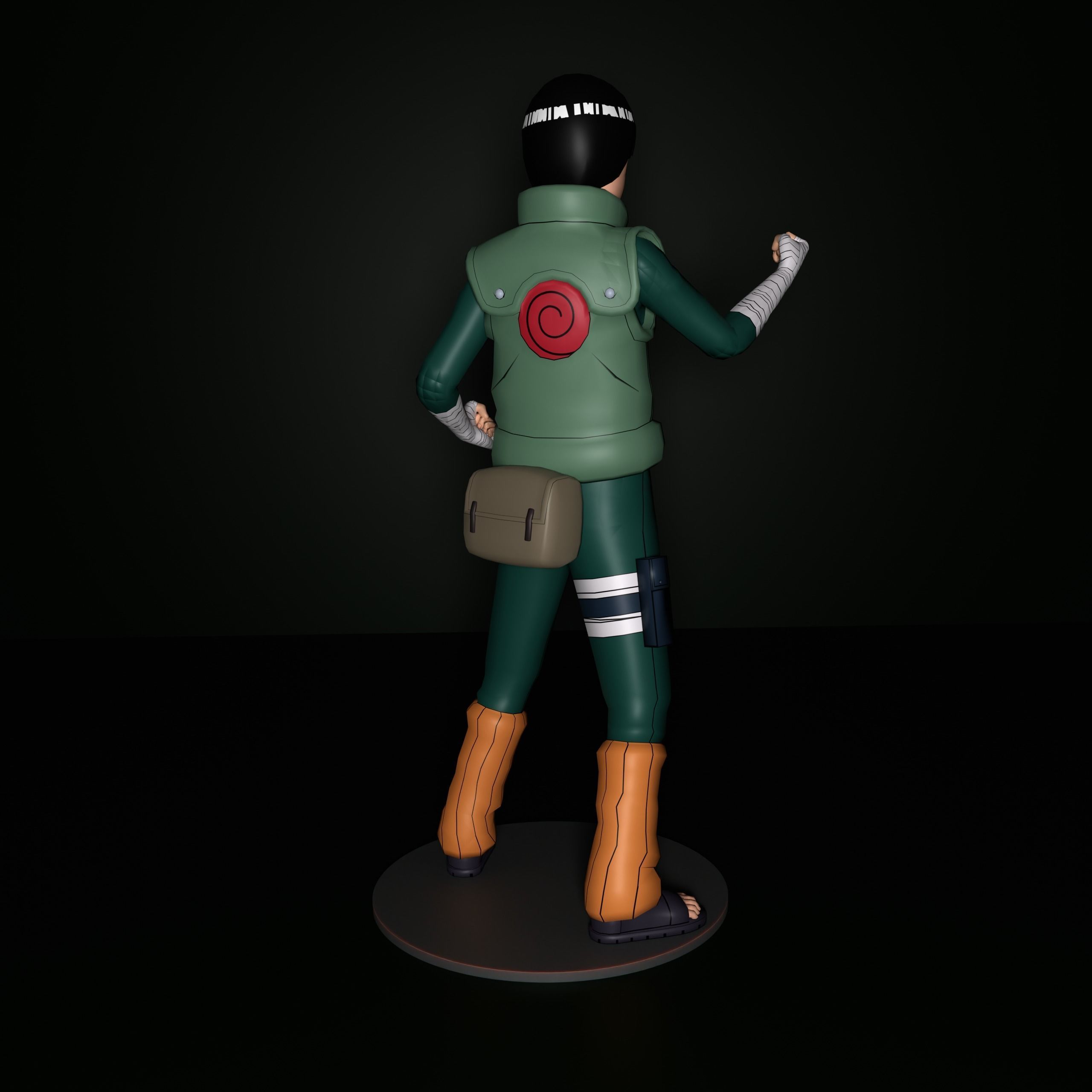 Rock Lee 3D print model_8