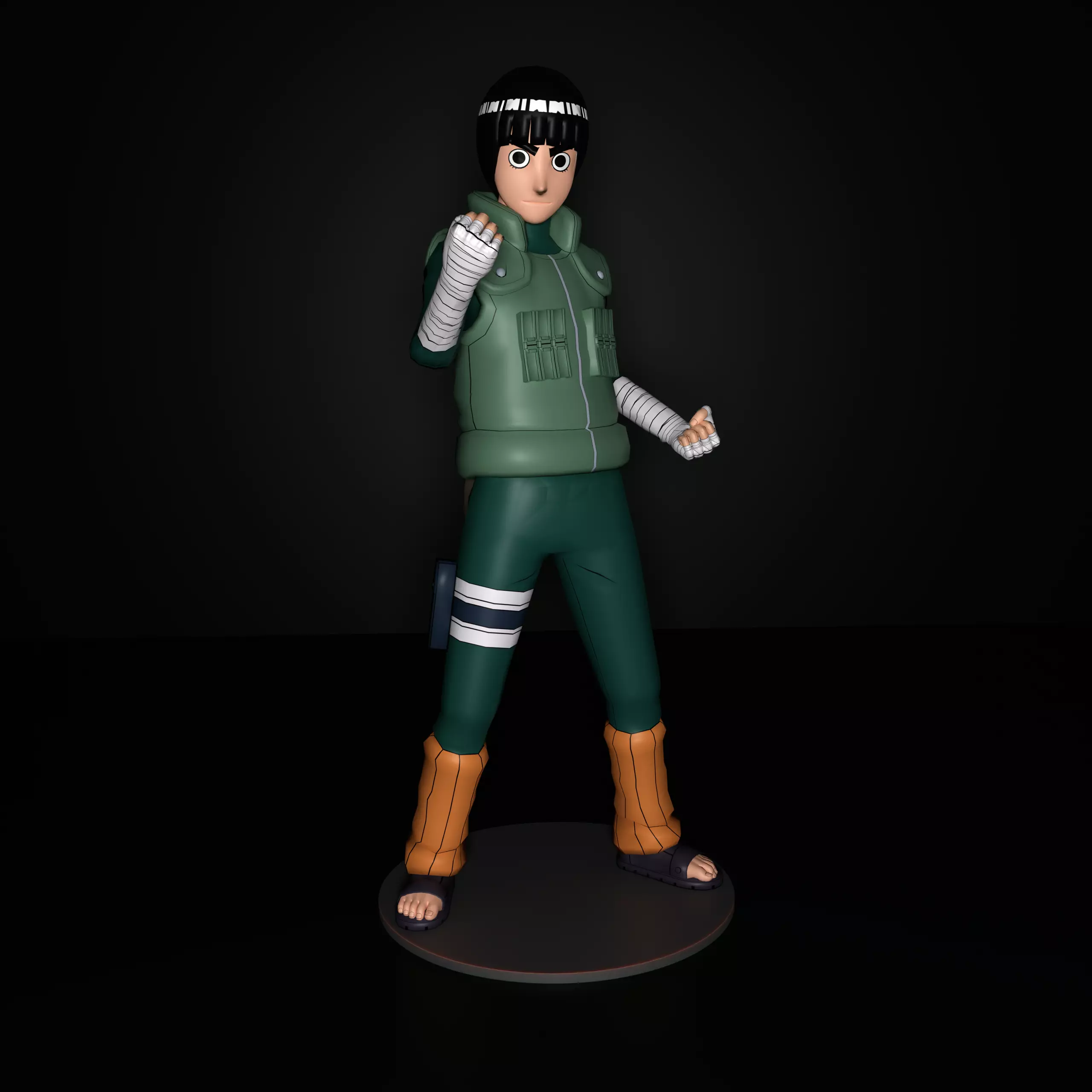 Rock Lee 3D print model_0