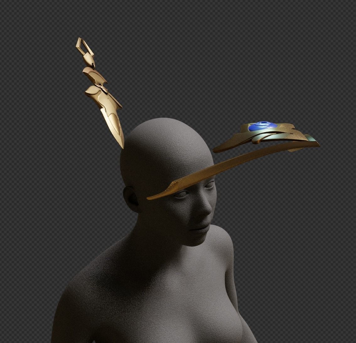 AURORA LEAGUE OF LEGENDS COSPLAY HAT EARS ACCESSORIES 3D print model_9