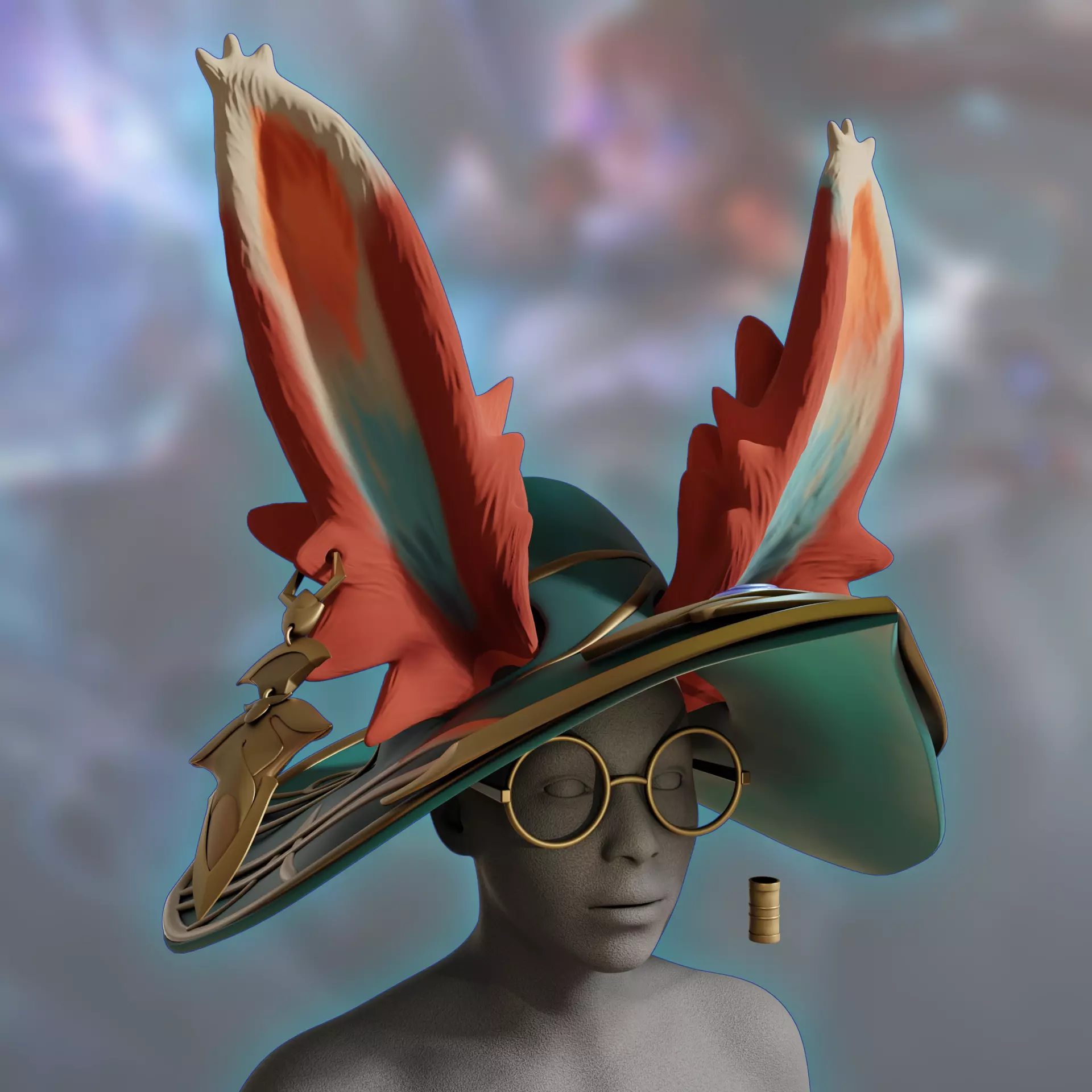 AURORA LEAGUE OF LEGENDS COSPLAY HAT EARS ACCESSORIES 3D print model_0