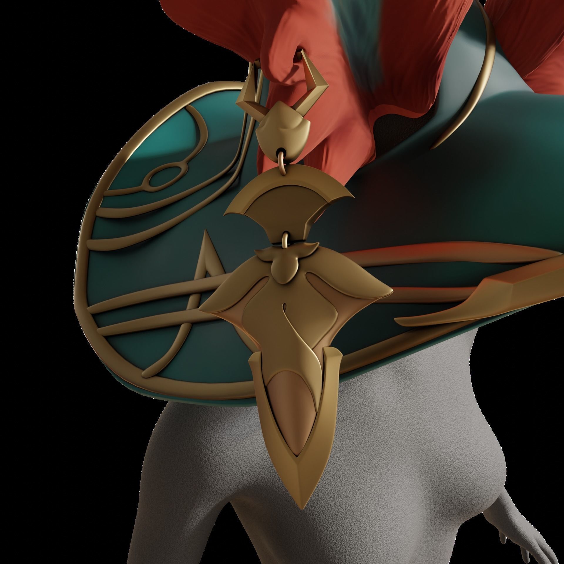 AURORA LEAGUE OF LEGENDS COSPLAY HAT EARS ACCESSORIES 3D print model_15