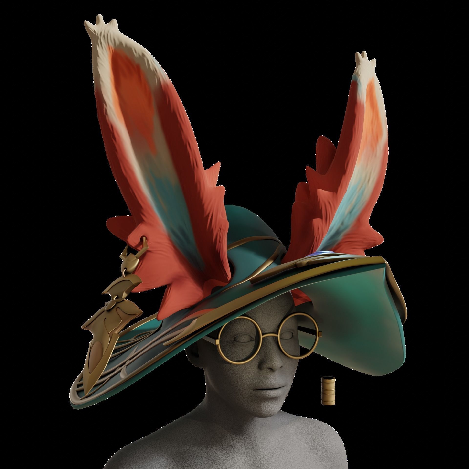 AURORA LEAGUE OF LEGENDS COSPLAY HAT EARS ACCESSORIES 3D print model_14
