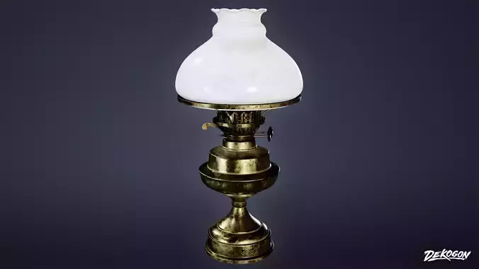VICTORIAN - Oil Lamp 01 - LOW POLY AND NANITE