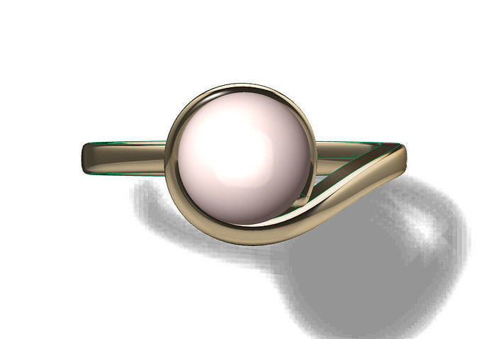 pearl ring 3D print model