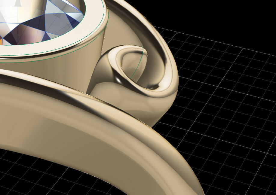 Fashion Ring 3D print model_9