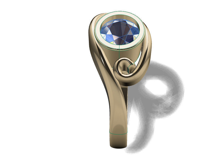 Fashion Ring 3D print model_3