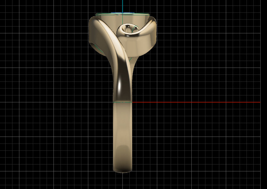 Fashion Ring 3D print model_10