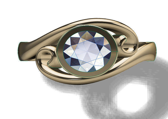 Fashion Ring 3D print model