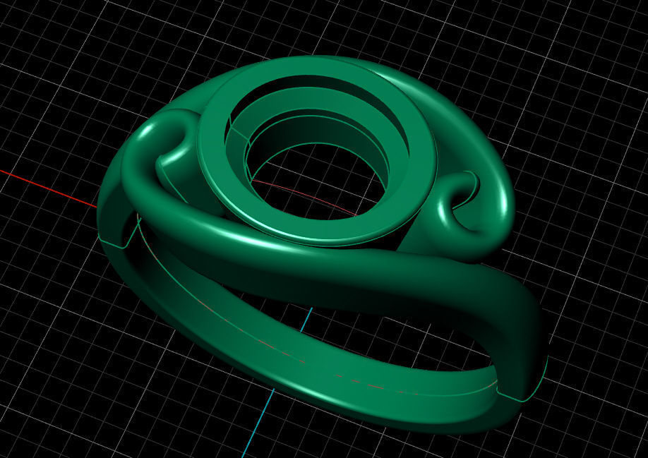 Fashion Ring 3D print model_16