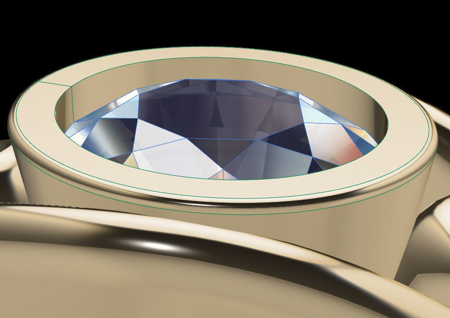 Fashion Ring 3D print model_8