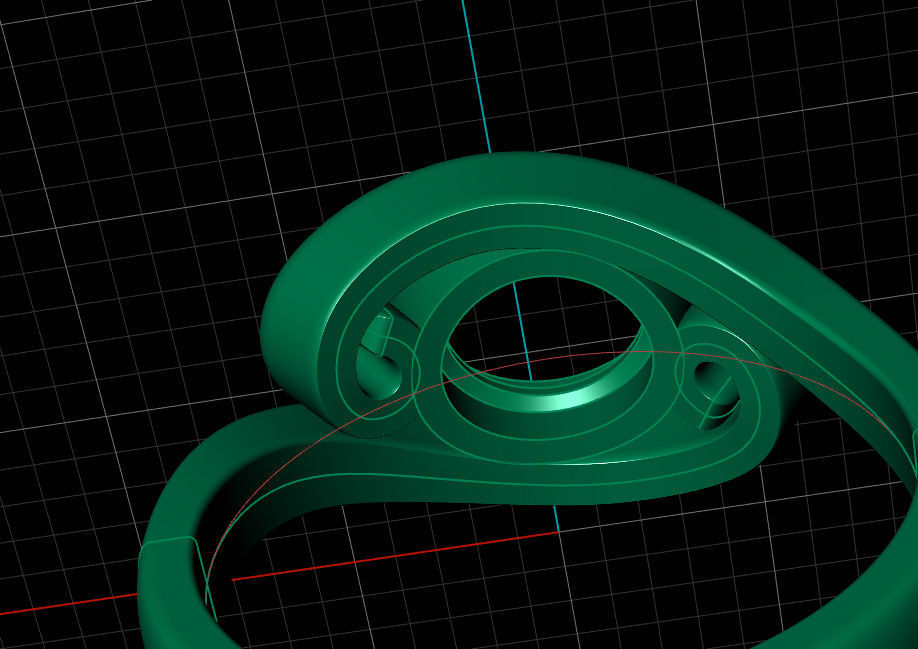 Fashion Ring 3D print model_6