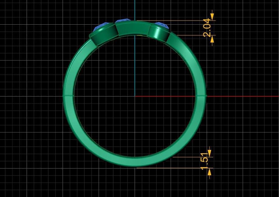 Fashion Ring 3D print model_7