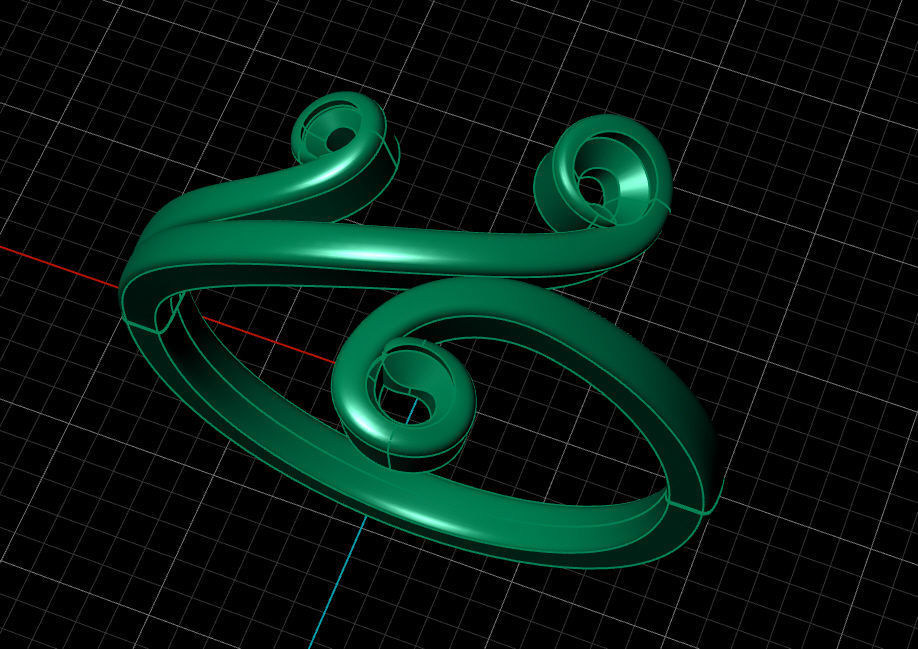 Fashion Ring 3D print model_10