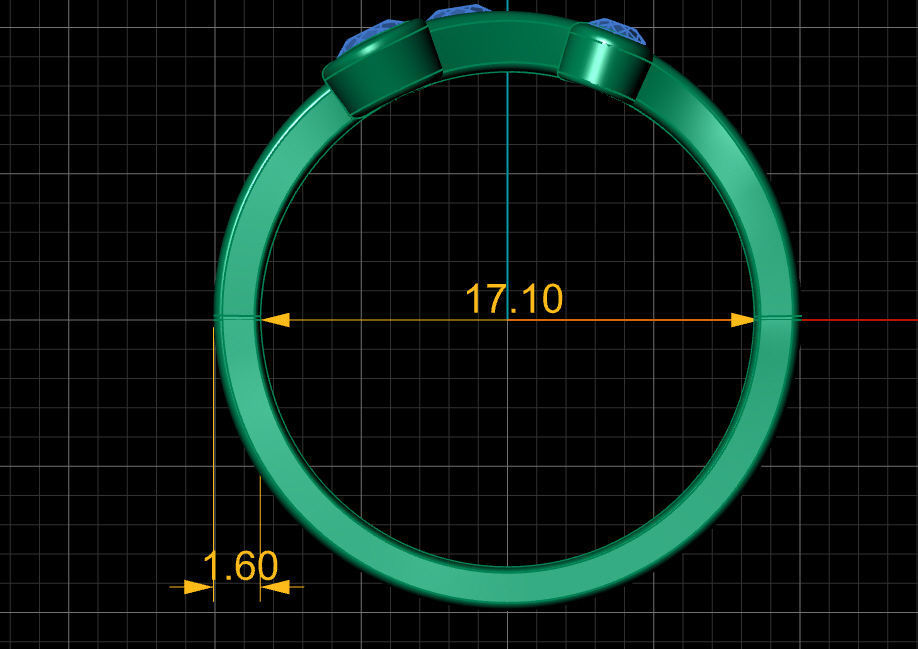 Fashion Ring 3D print model_9