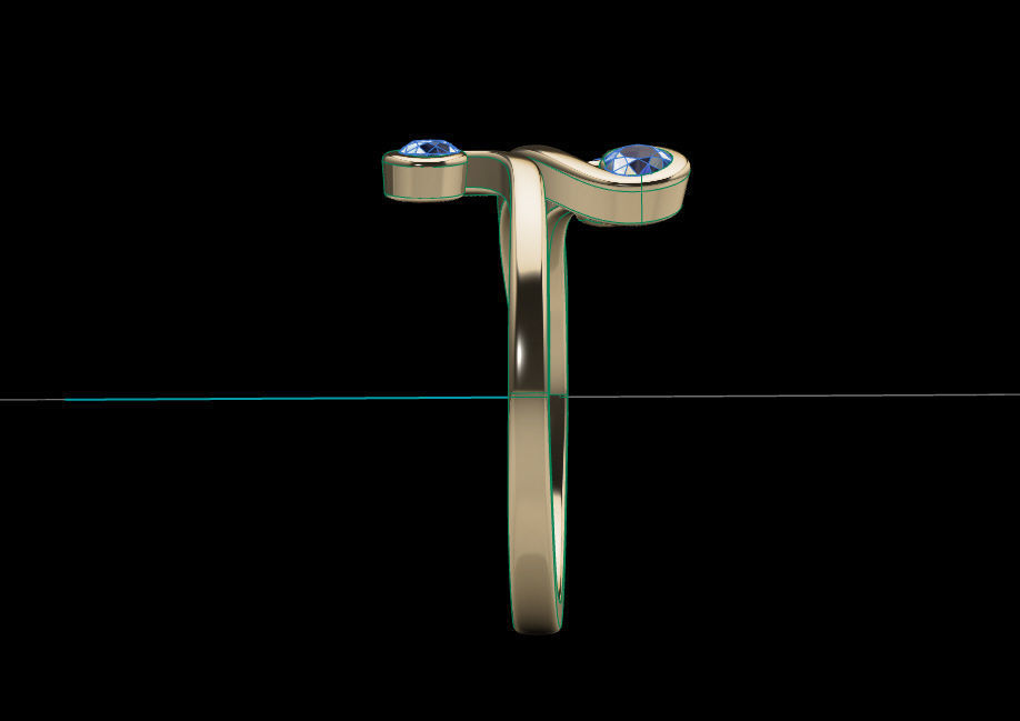 Fashion Ring 3D print model_15