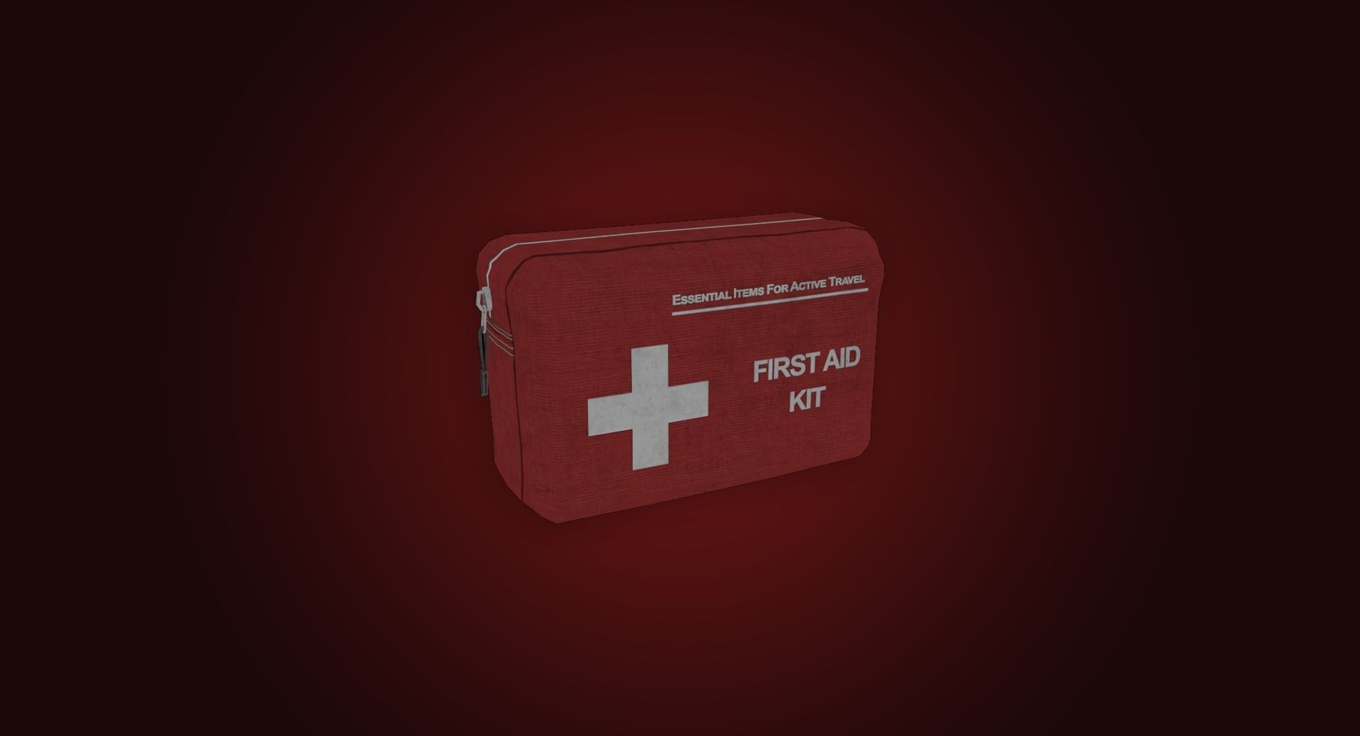 Medical First Aid Kit I PBR Model I Game Ready Low-poly 3D model_2