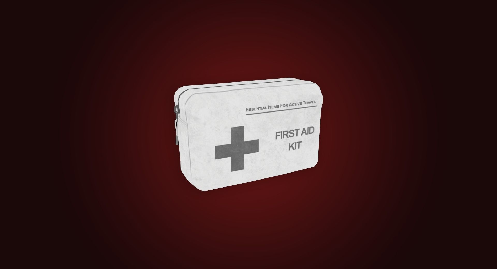 Medical First Aid Kit I PBR Model I Game Ready Low-poly 3D model_4