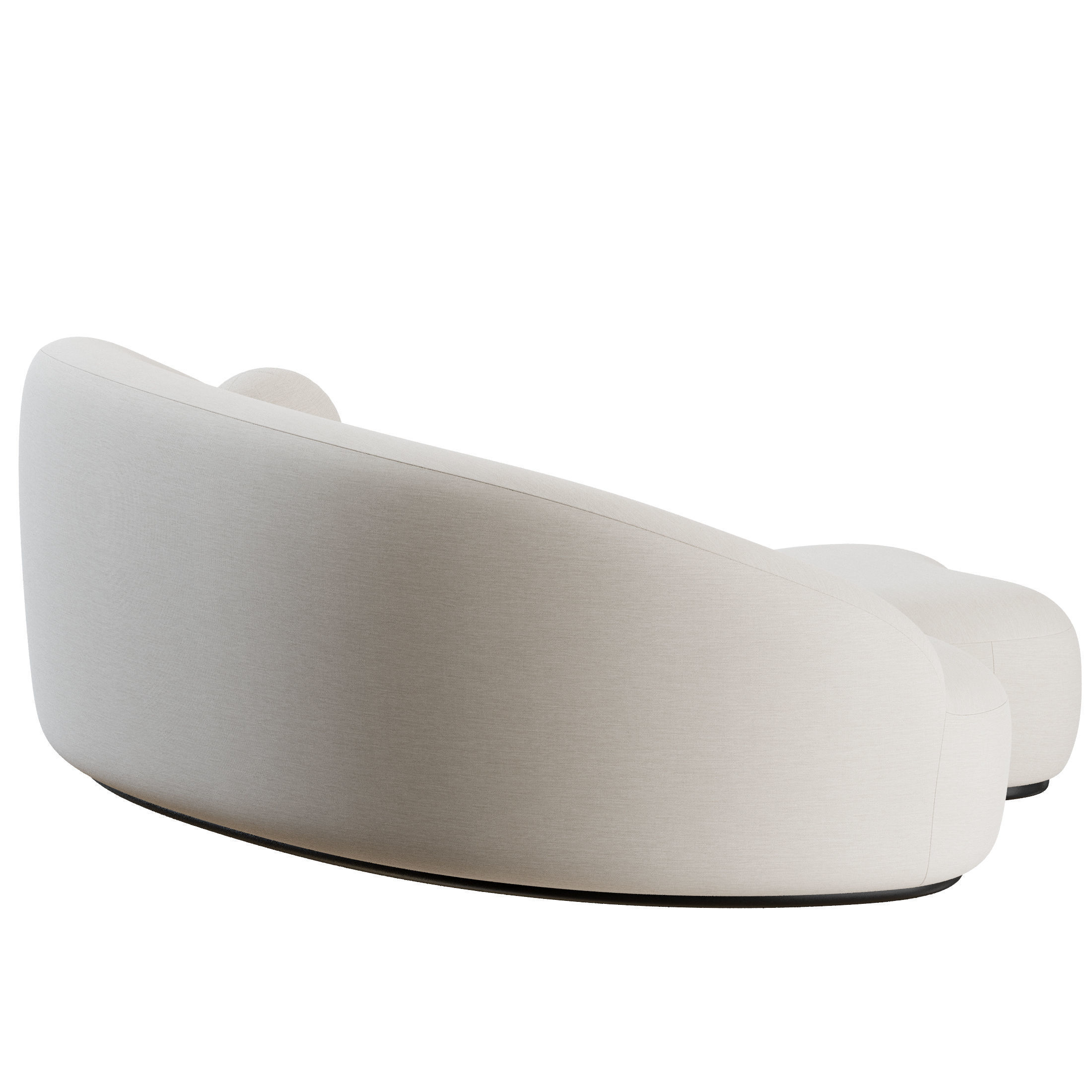 Margas LC4 Sofa and Pouf by andTradition 3D model_7