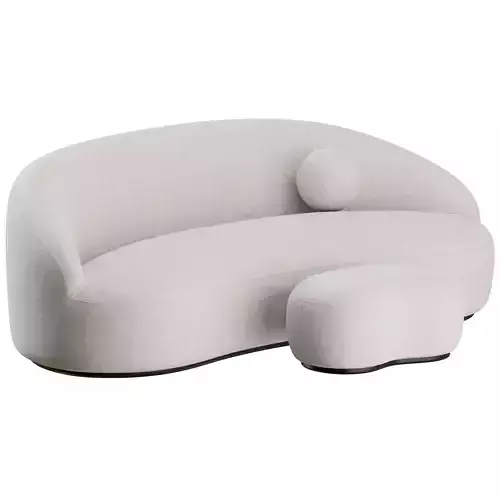 Margas LC4 Sofa and Pouf by andTradition