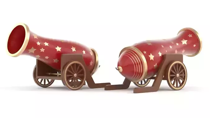 Circus Cannon 3D model