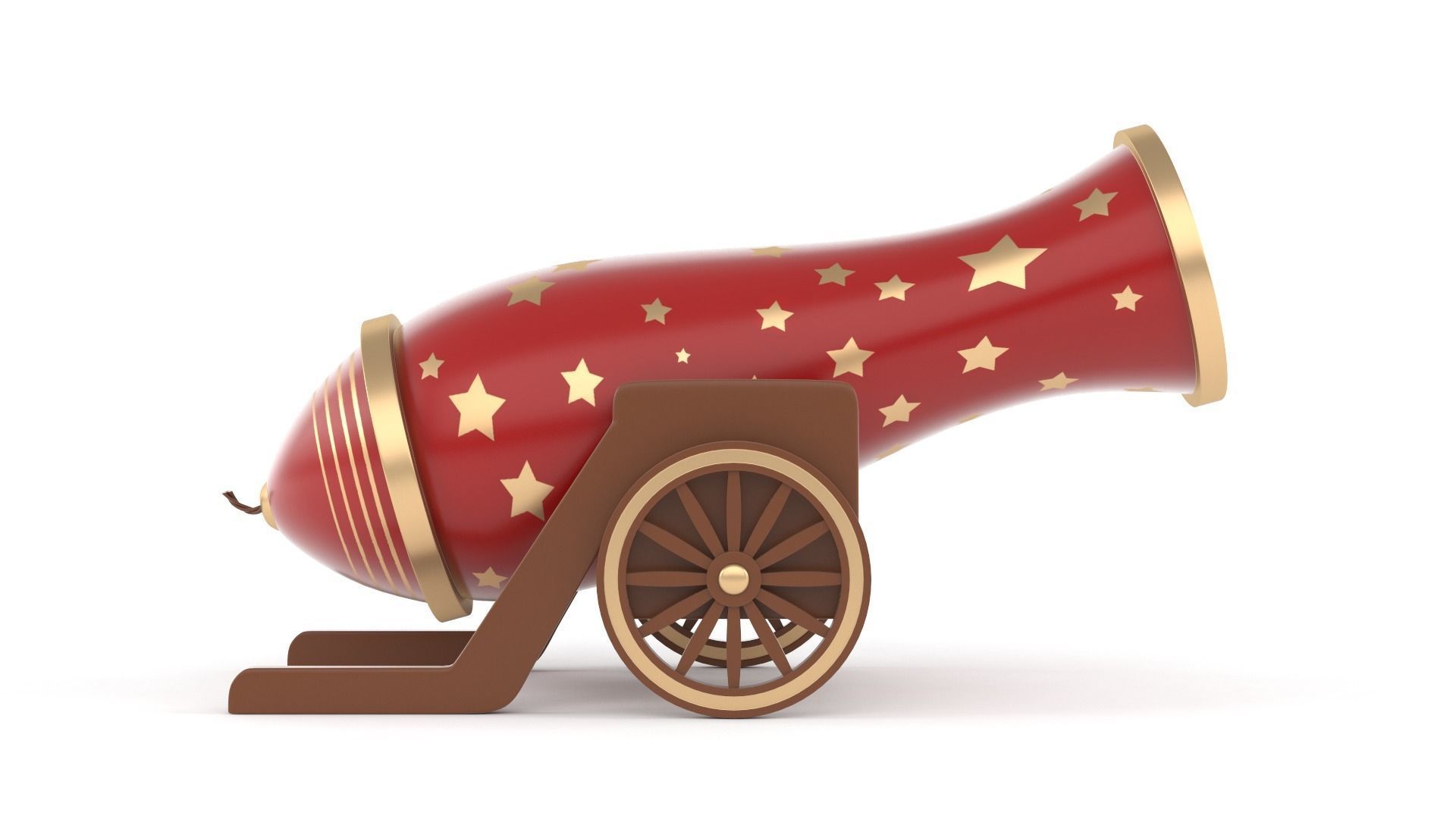 Circus Cannon 3D model_2