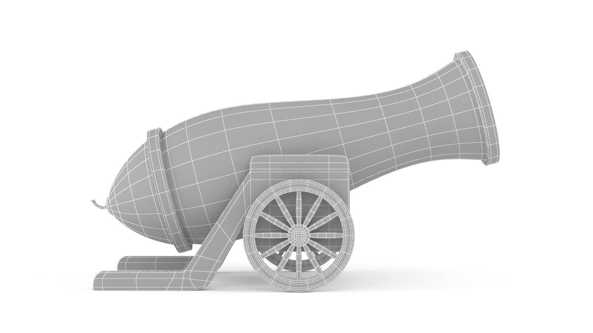 Circus Cannon 3D model_7