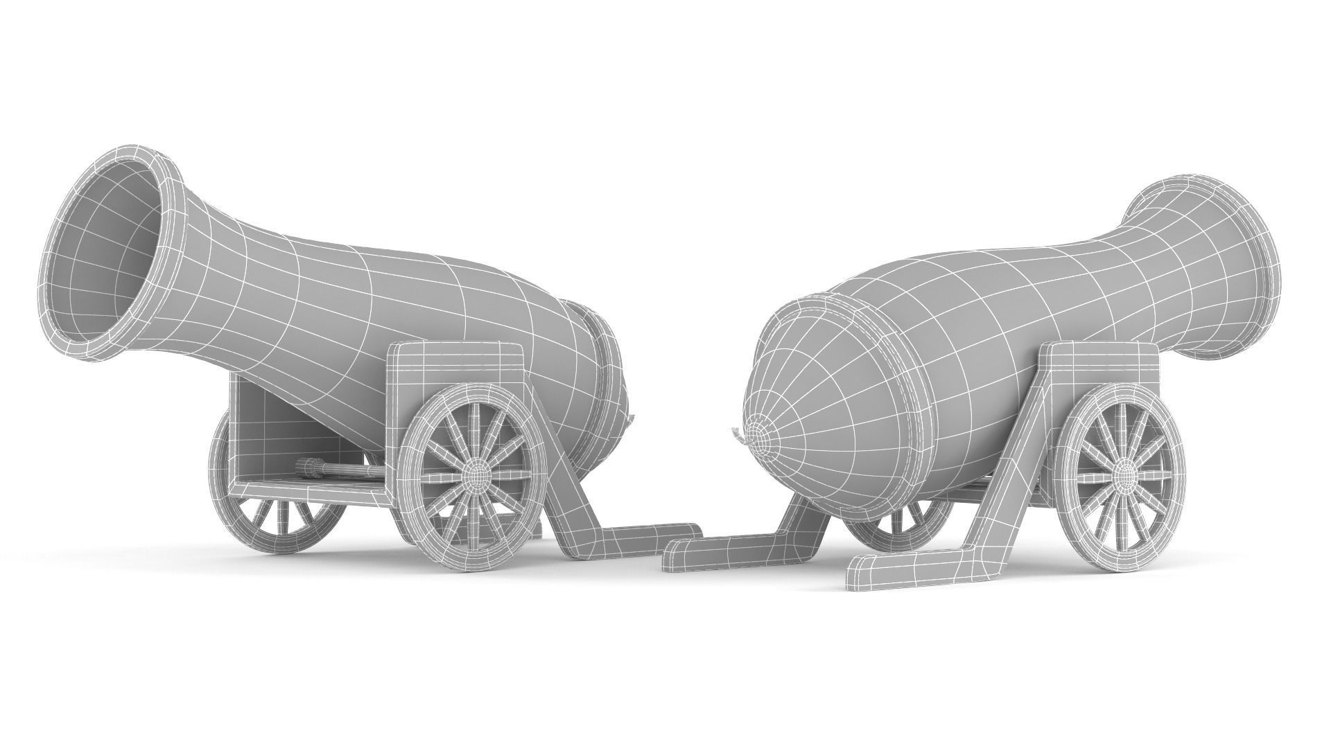 Circus Cannon 3D model_5