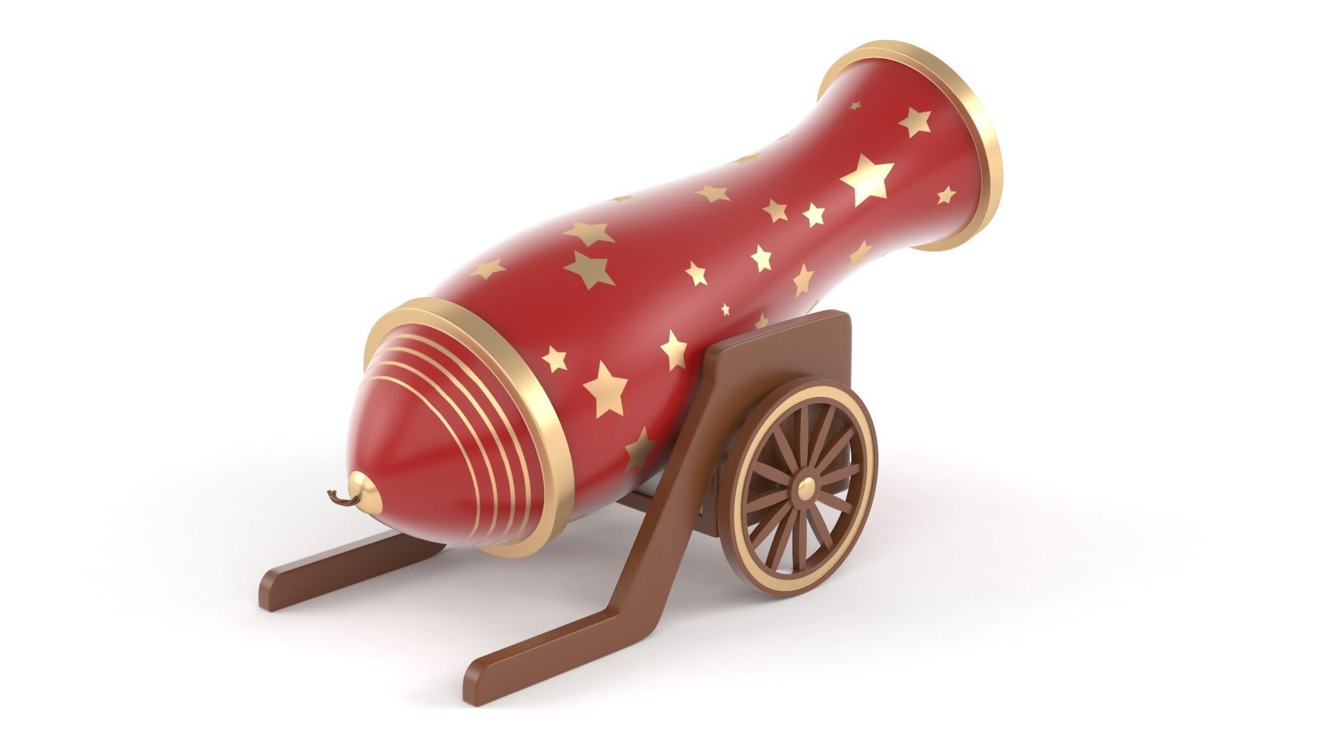 Circus Cannon 3D model_3