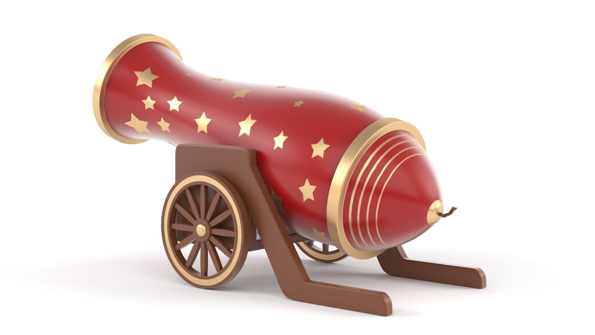 Circus Cannon 3D model_4