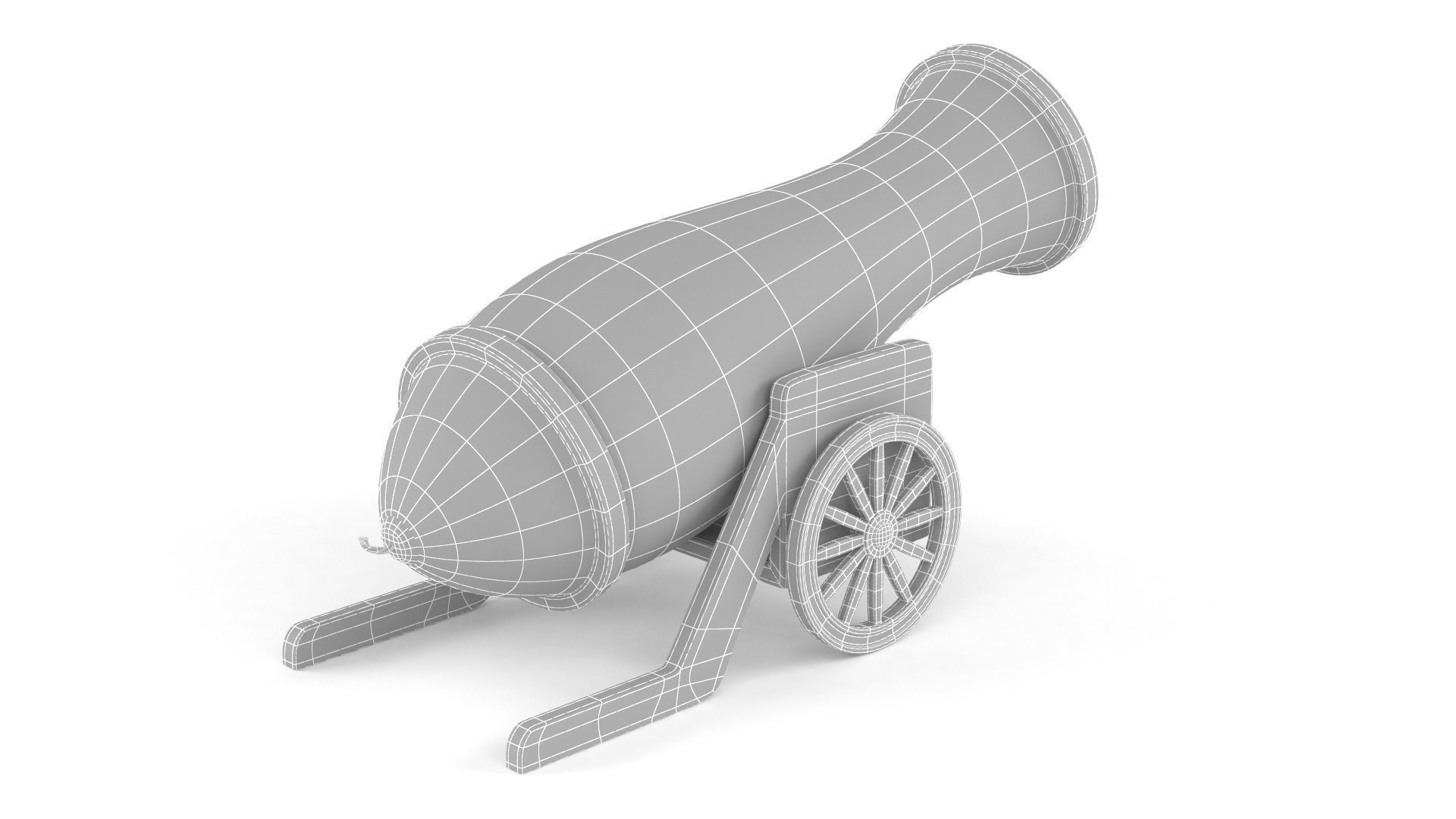 Circus Cannon 3D model_8