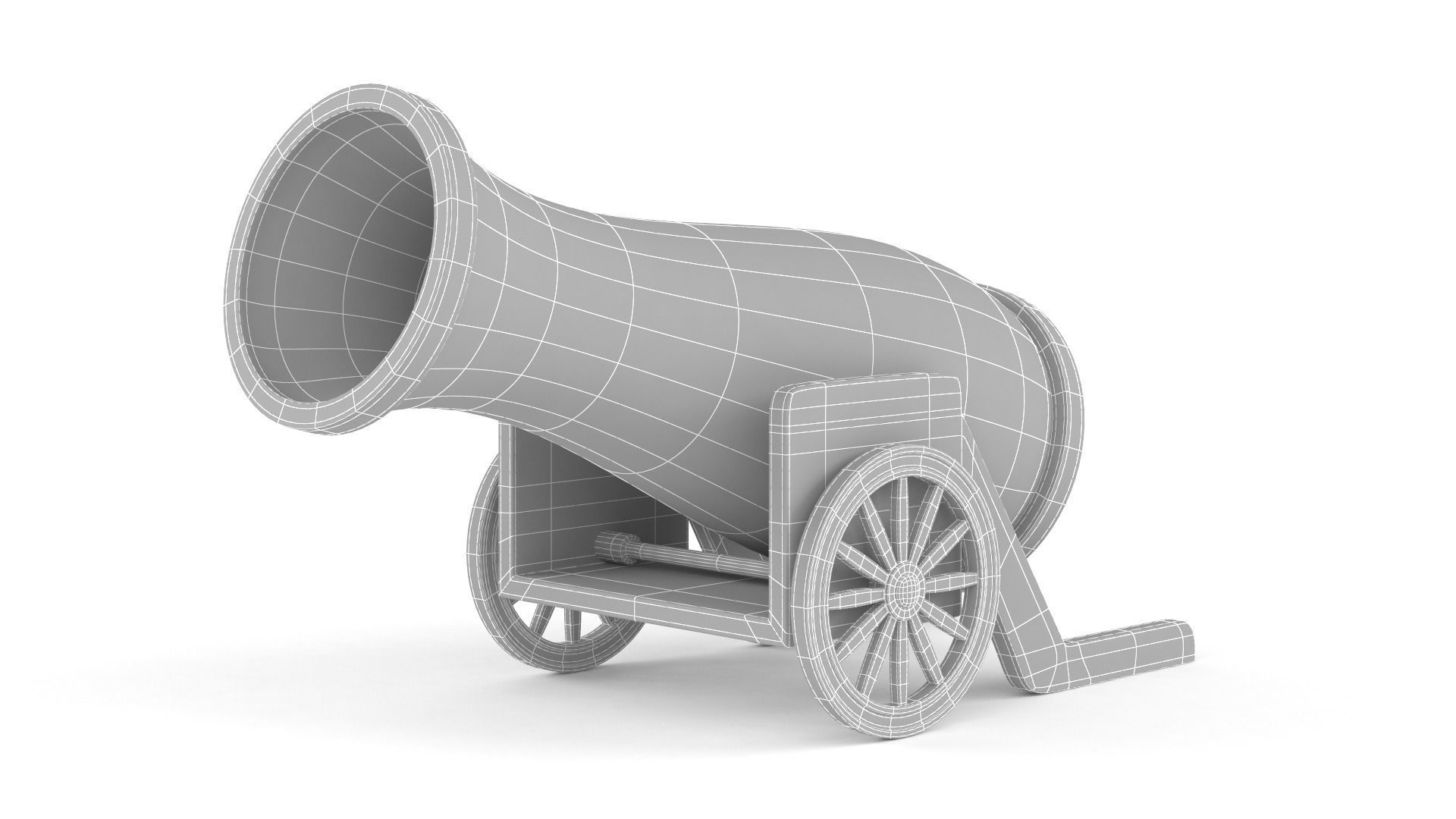Circus Cannon 3D model_6