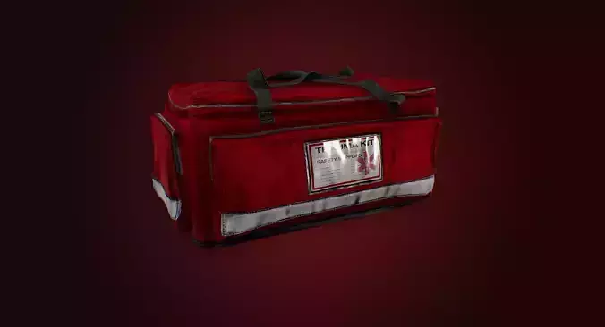 Medical Paramedic Bag I PBR Model I Game Ready