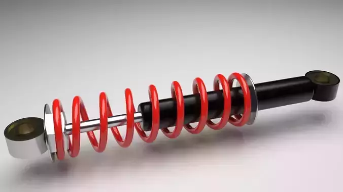Car Shock Absorber 3D model