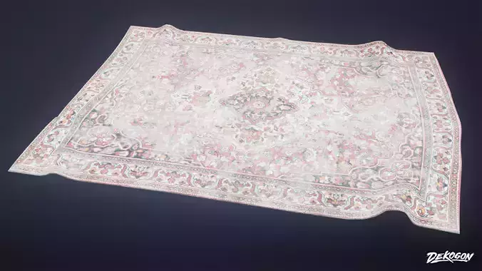 VICTORIAN - Rug 01 - LOW POLY AND NANITE