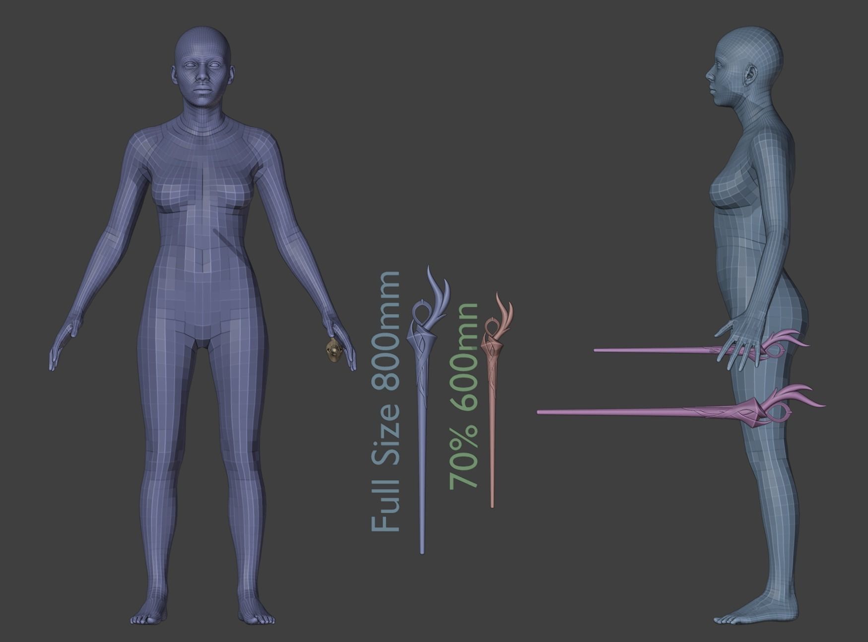 AURORA LEAGUE OF LEGENDS COSPLAY GAME WANG 3D print model_2