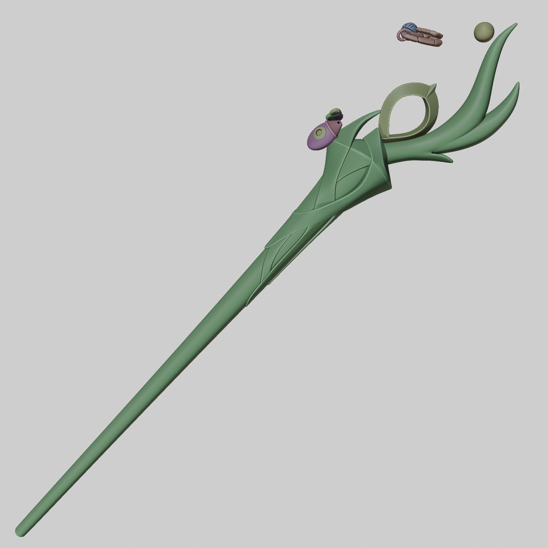 AURORA LEAGUE OF LEGENDS COSPLAY GAME WANG 3D print model_10