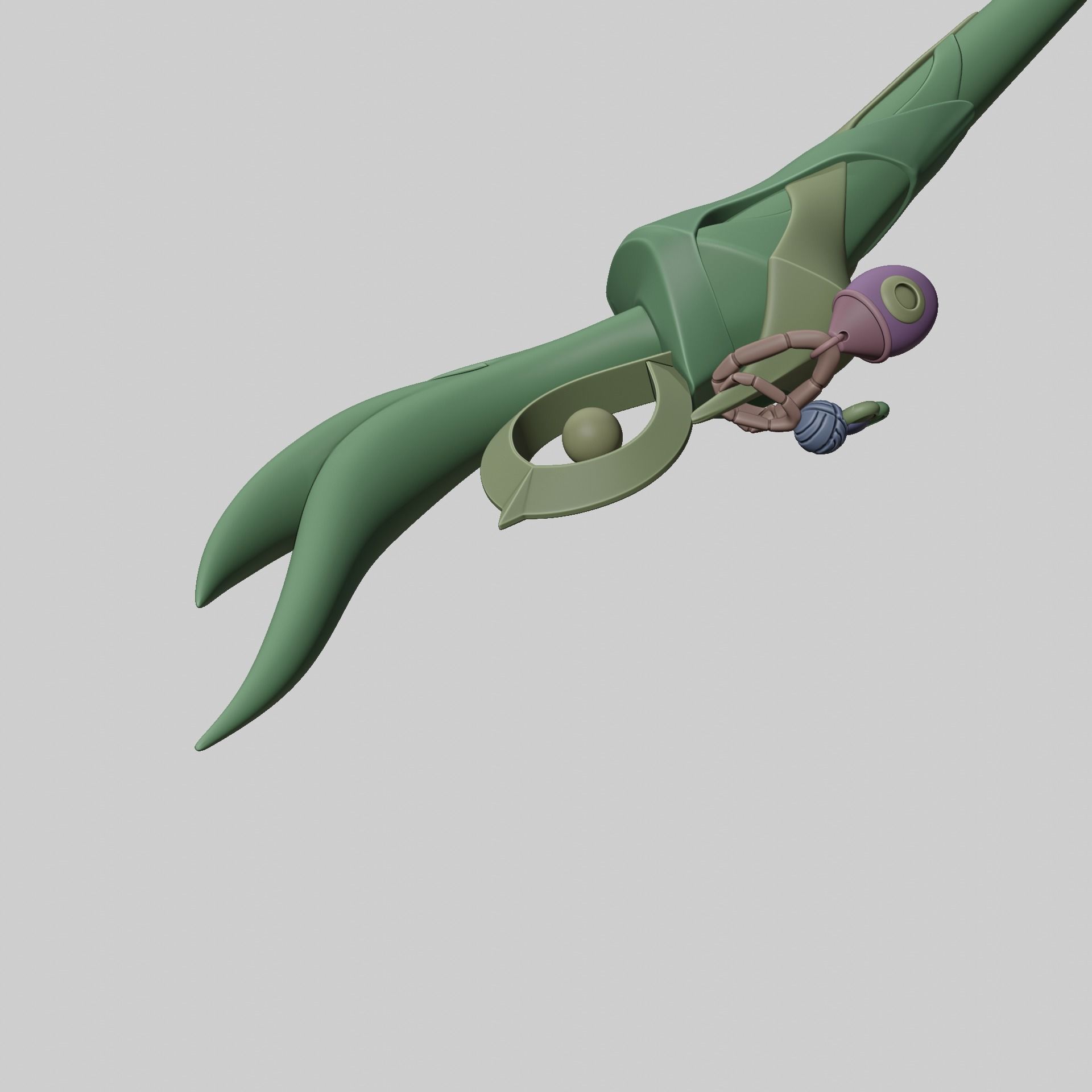 AURORA LEAGUE OF LEGENDS COSPLAY GAME WANG 3D print model_16