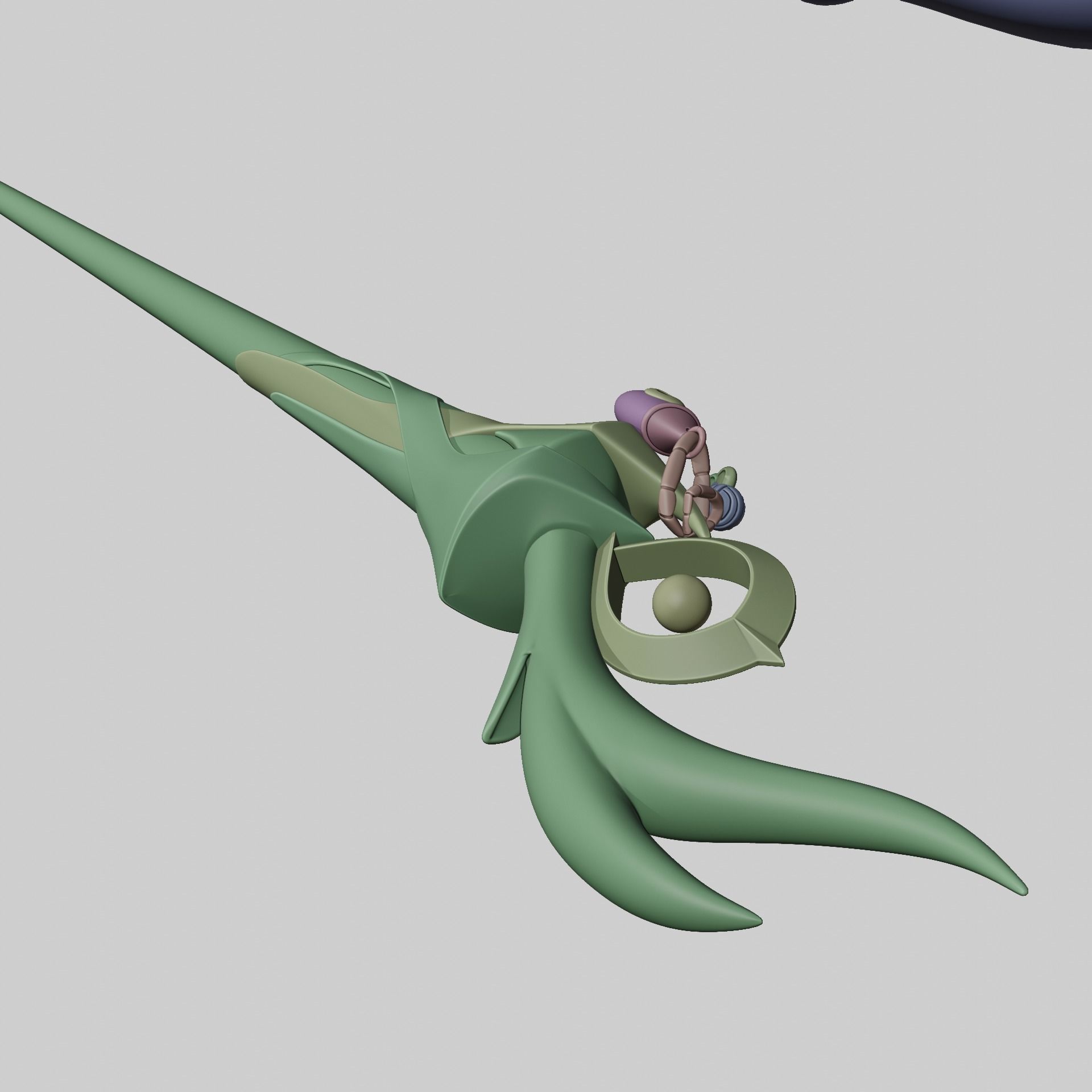 AURORA LEAGUE OF LEGENDS COSPLAY GAME WANG 3D print model_17