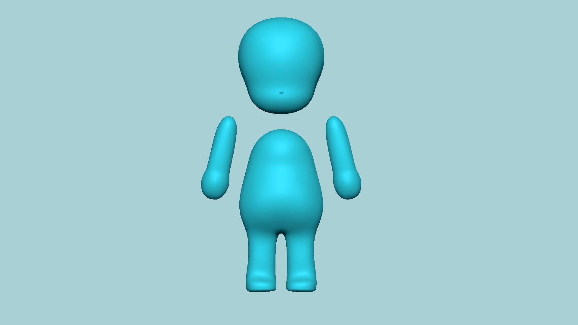 Character Biscuit Mold A03 - Body Parts Chibi 3D print model_6