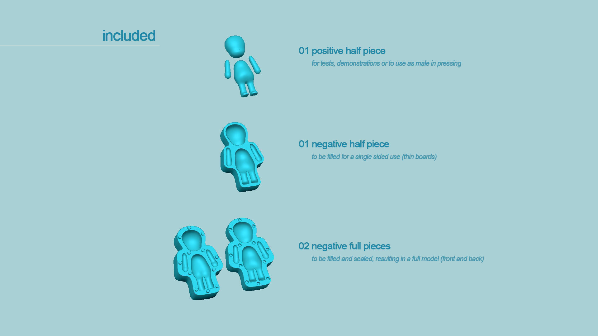 Character Biscuit Mold A03 - Body Parts Chibi 3D print model_2