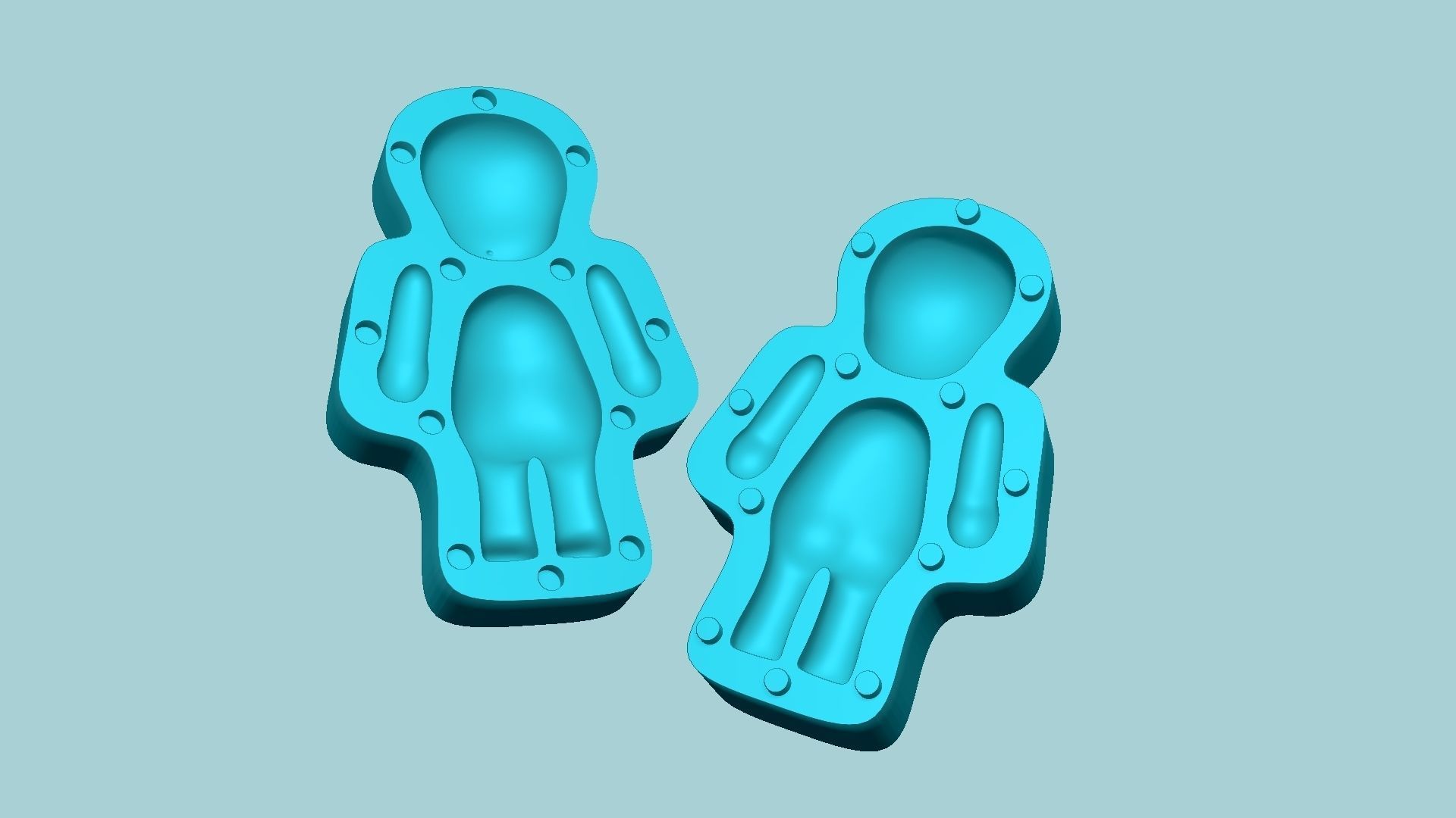 Character Biscuit Mold A03 - Body Parts Chibi 3D print model_3