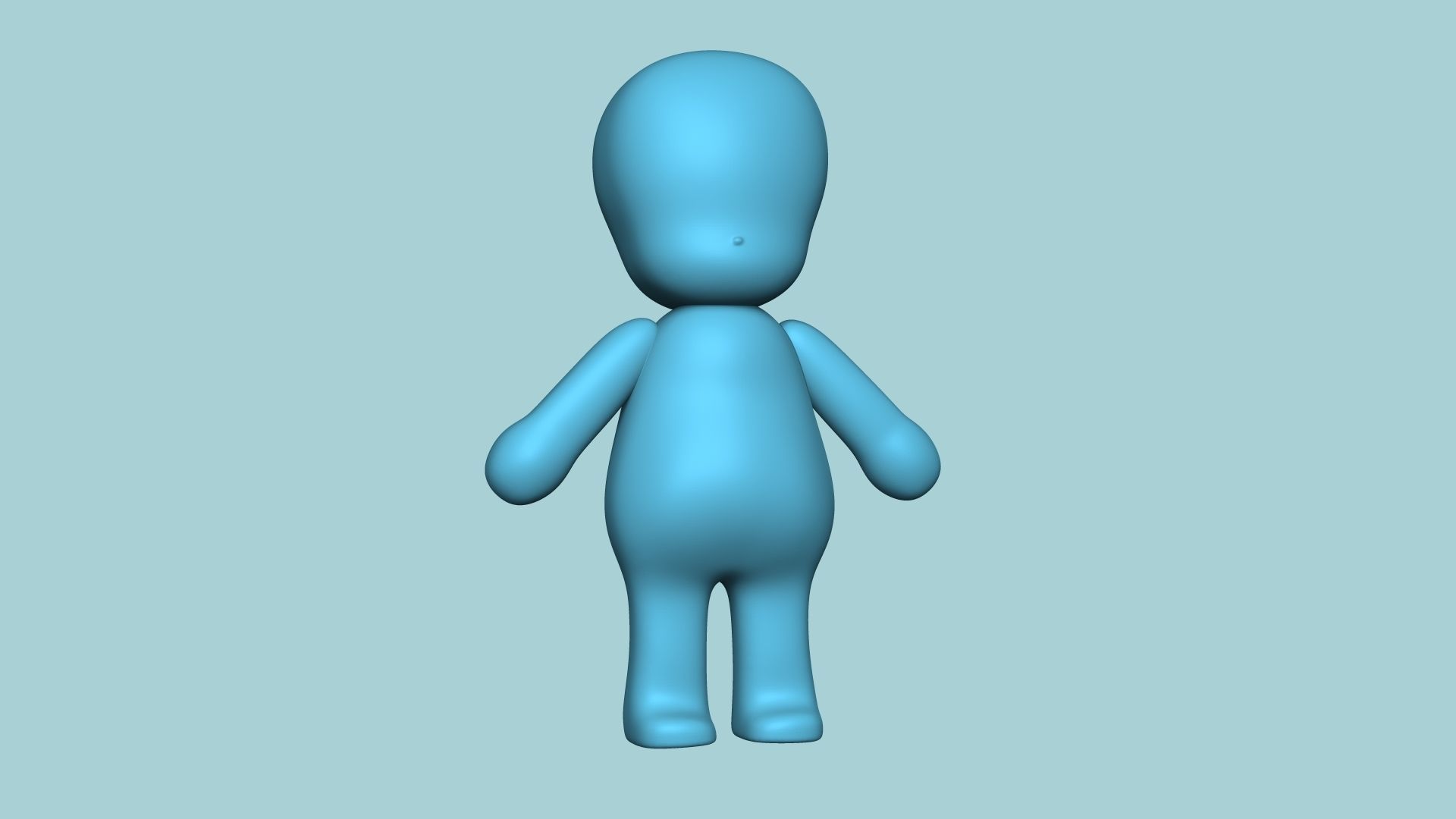 Character Biscuit Mold A03 - Body Parts Chibi 3D print model_5